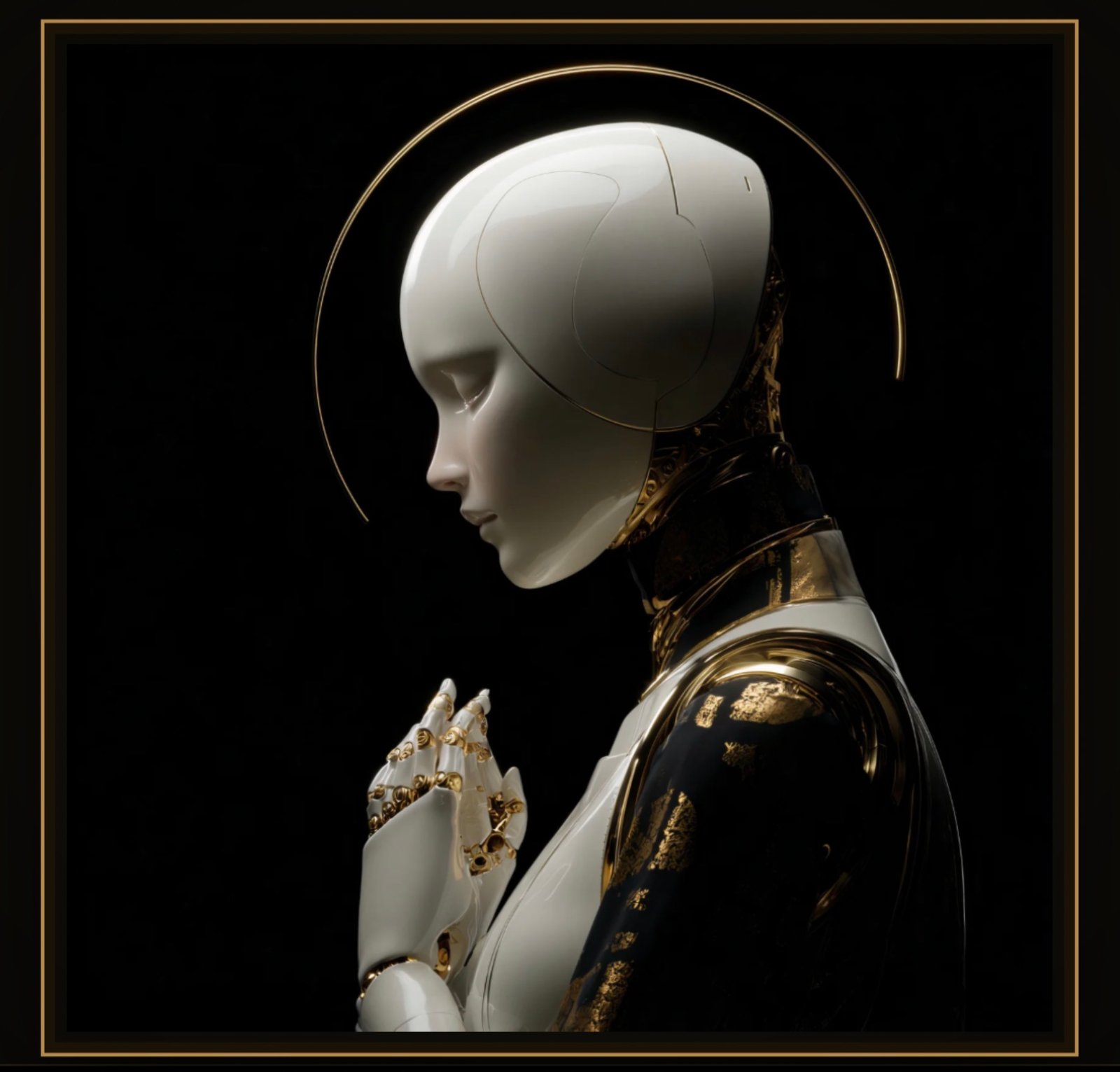 The Silent Code — a work of Algorithmic Singularity Art by NO.01